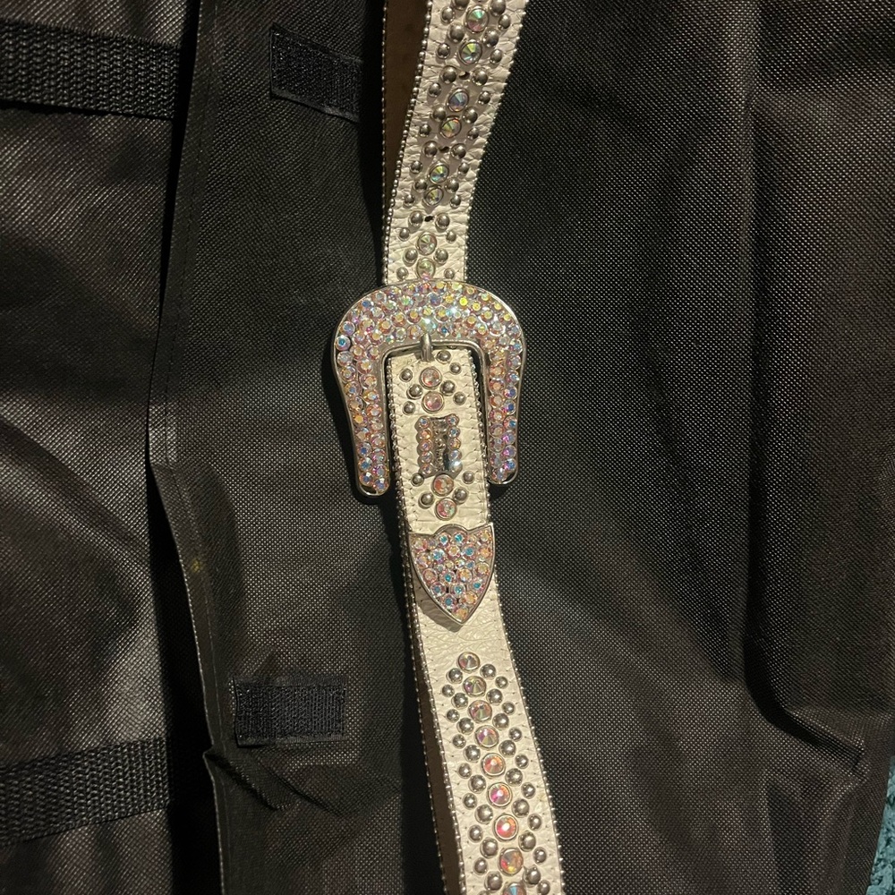 B.B. Simon Multicolor Crystal Belt